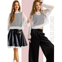 Свитшот сетка белая