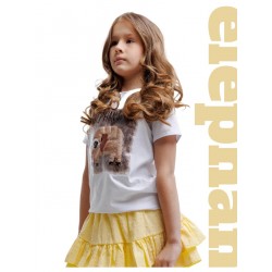 Футболка объемный (пенный) декор "слон"