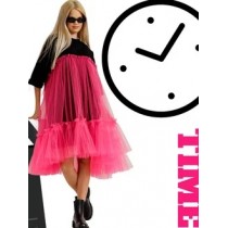 Платье воздушное "Bubble" фуксия