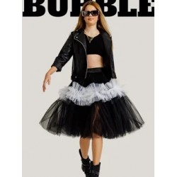 Фатиновая юбка-шорты Bubble супер объем с белым Фатиновая юбка-шорты Bubble супер объем с белым