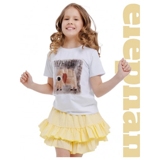 Футболка объемный (пенный) декор "слон"