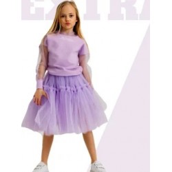 Фатиновая юбка EXTRA пышности (миди) лаванда