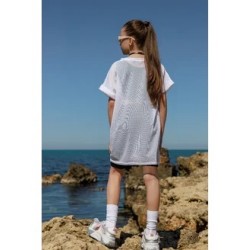 Туника-сетка пляжная в сетку белая RELAX
