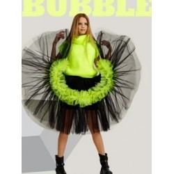 Фатиновая юбка-шорты Bubble супер объем с зеленым