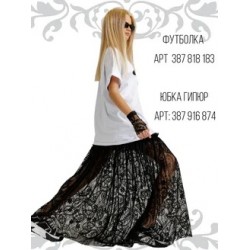 Футболка туника с собакой