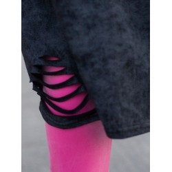 Футболка туника рваная удлиненная