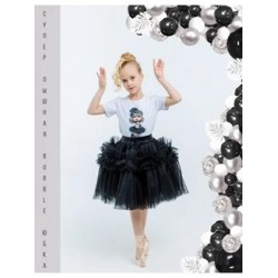 Фатиновая юбка-шорты Bubble супер объем черная матовая