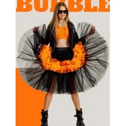 Фатиновая юбка-шорты Bubble супер объем с оранжевым
