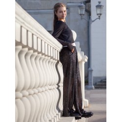 Лонгслив сетка с майкой черная