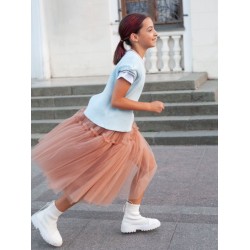 Фатиновая юбка EXTRA-пышности песочная