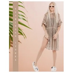 Туника кружевная пляжная капучино Bloomy-line