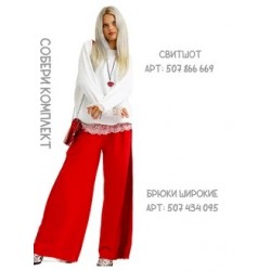 Свитшот с кружевом белый