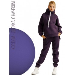 Костюм с начесом баклажан