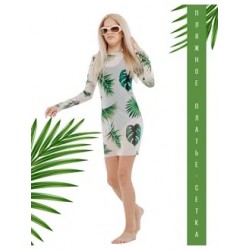 Туника-сетка пляжная зеленый лист Bloomy-line