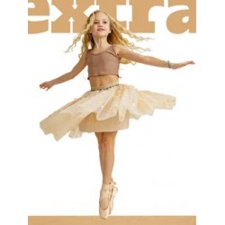 Фатиновая юбка EXTRA пышности со звездами беж