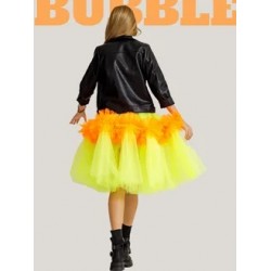 Фатиновая юбка-шорты Bubble супер объем неон с оранжевым