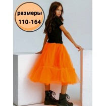 Пышные юбки для девочек оранжевый