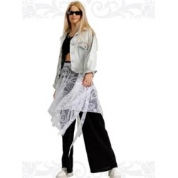 Гипюровая юбка килт подростковый белый Гипюровая юбка килт подростковый белый